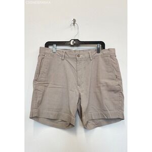Polo Ralph‎ Lauren Tan Men's Striped Golf Shorts 100% Cotton - Size 34